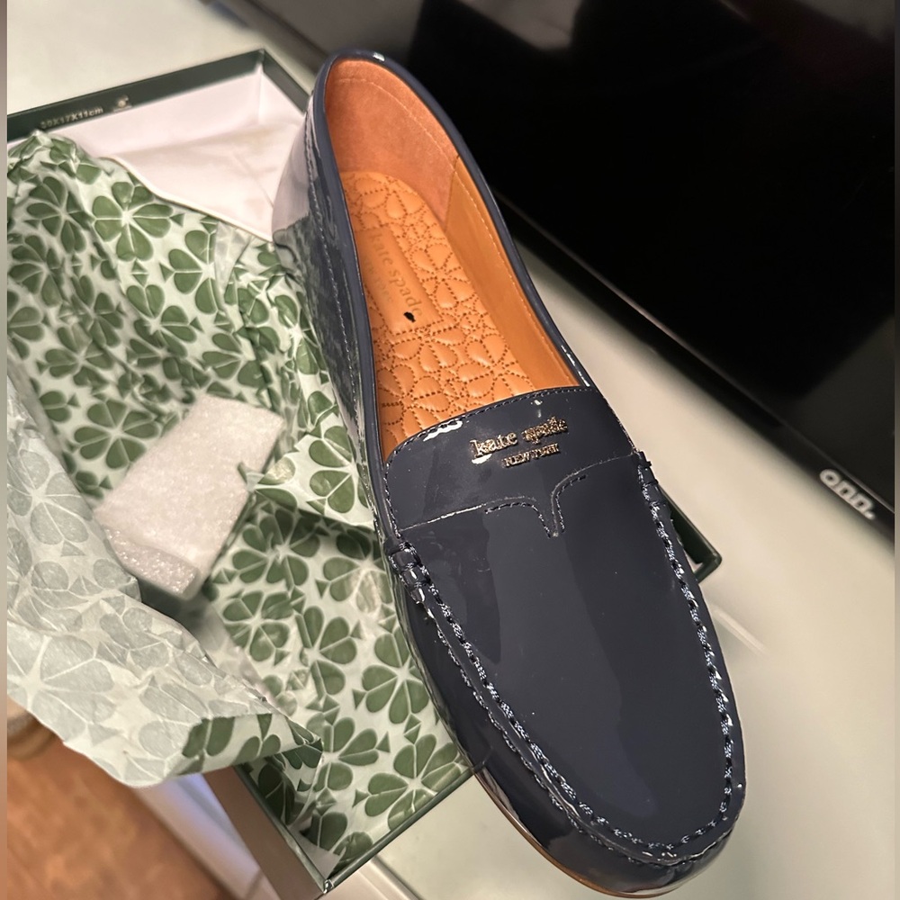 NWT Kate Spade Navy Blue Loafers Size 11